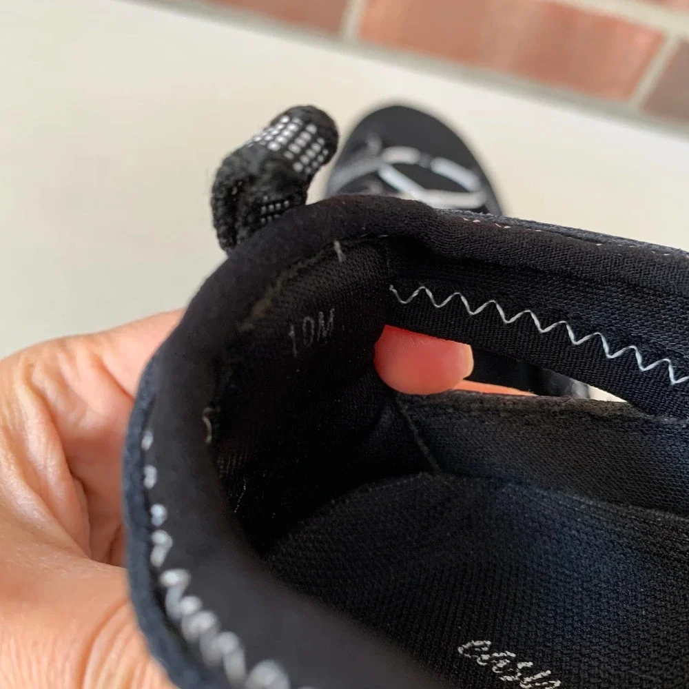 East Street Black Suede Closed Toe Cord Slip-on Sport Sandal Women's size US 10M - Picture 7 of 9